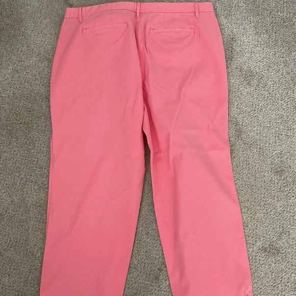 Talbots Bright Pink Relaxed Chino Pants 16 NEW - Picture 6 of 6